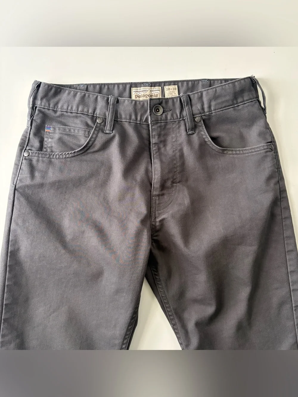 Patagonia Men's Dark Gray Straight-Fit Pants Size 30x30